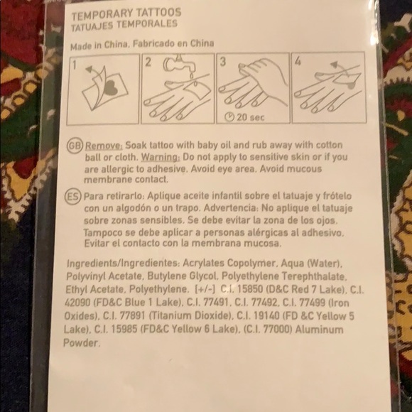 Silver and Gold Temporary Tattoos - Picture 3 of 3